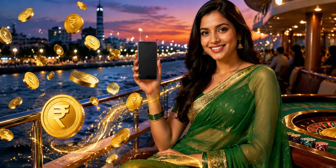 Mobile betting interface showing cricket and live casino